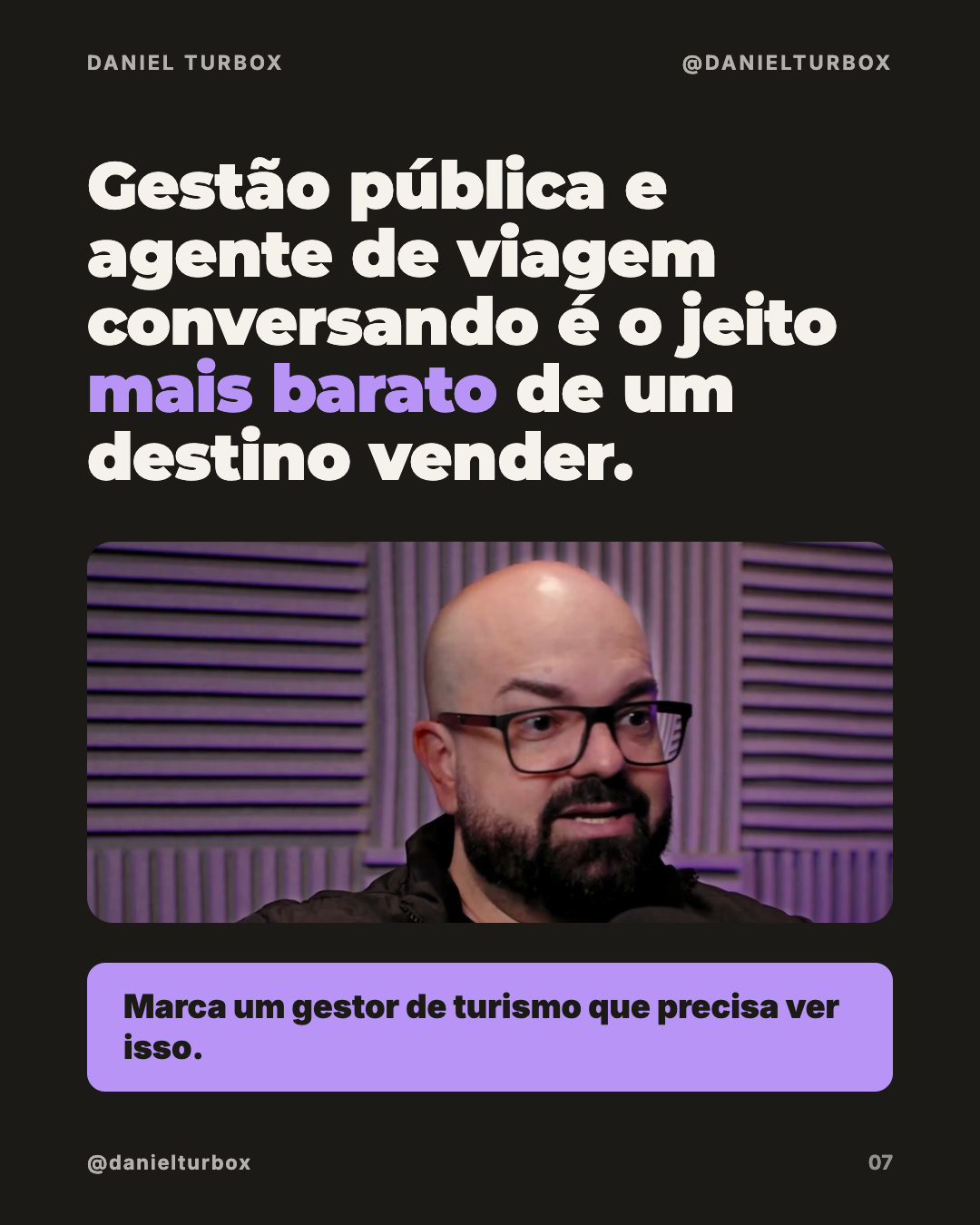 Gestão pública e agente de viagem conversando é o jeito mais barato de um destino vender
