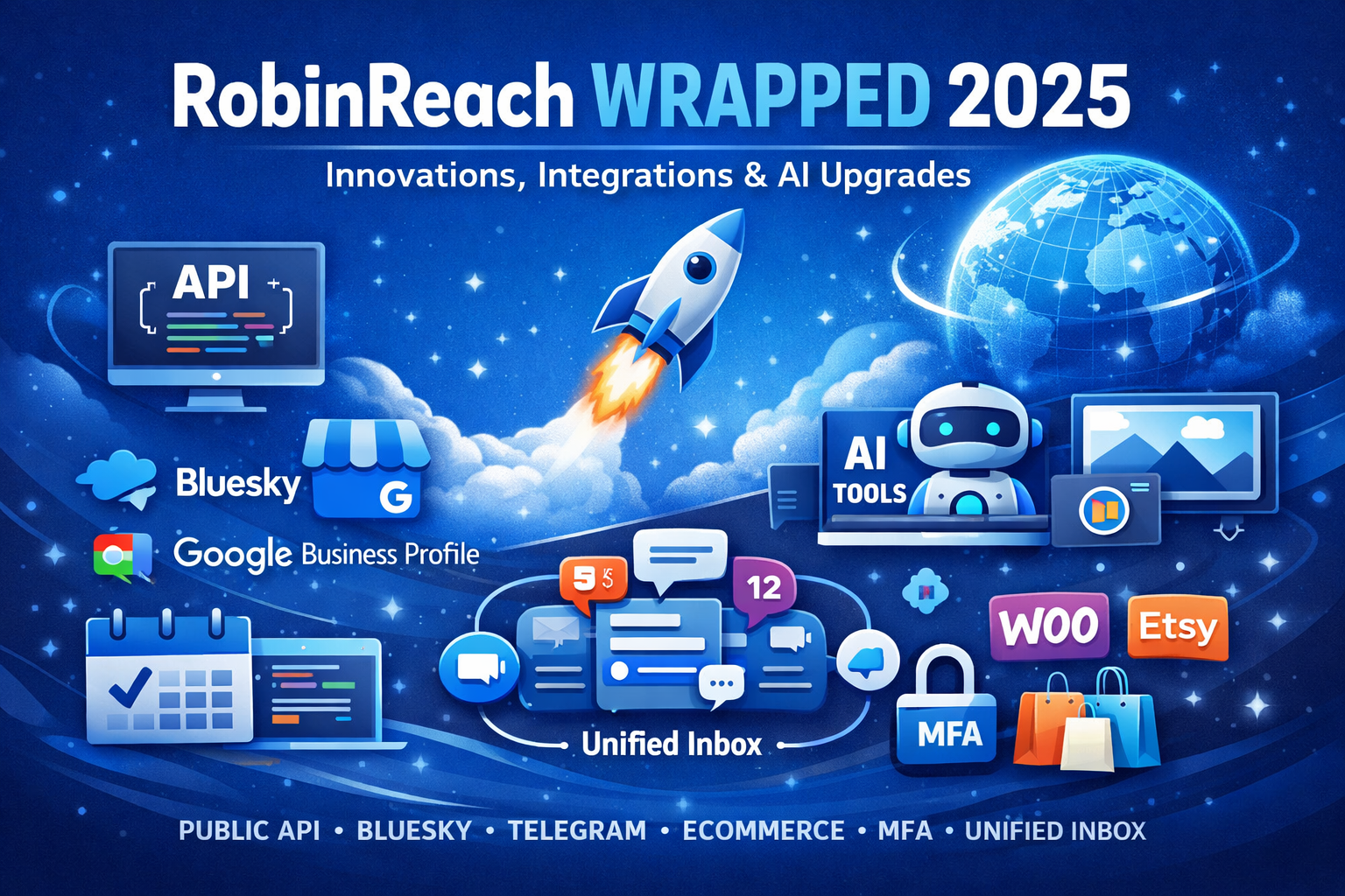 RobinReach Wrapped 2025: Integrations, AI Upgrades, Public API, and the Future of Social Automation