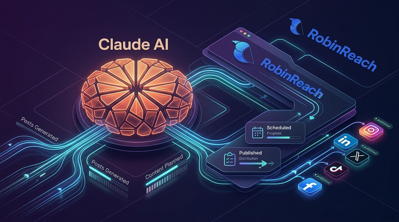 How to Run Your Entire Social Media Using Claude AI (Full Automation System with RobinReach)